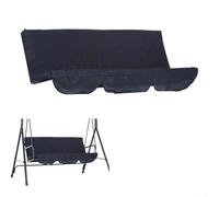 Jotekonoby Patio Chair Covers for Outdoor Furniture, Waterproof and UV Protective Garden Swing Seat Cover for Patio Hammocks, 190T Oxford Cloth, Foldable Design(black)