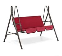 Jotekonoby Patio Chair Covers for Outdoor Furniture, Waterproof and UV Protective Garden Swing Seat Cover for Patio Hammocks, 190T Oxford Cloth, Foldable Design(red)