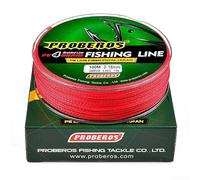 Jotekonoby PE Fishing Line 100m Spool, For Strong Waterproof Line for Durable Performance, For Memory Anti Tangle Design, High Strength Knot, Smooth(1.0/15LB Red)