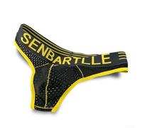Jotekonoby Polyester Men Big Pouch Thong Underpants Elastic | Low waist design, large front pouch, breathable fabric, elastic band, red black yellow colors