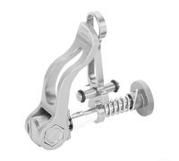 Jotekonoby Quick Release Seatpost Clamp for Folding For Bike, For CNC Machined AL6061 Alloy Lightweight For Bicycle Seat Post Fastener with TC4 Titanium Folding(Silver aluminum)