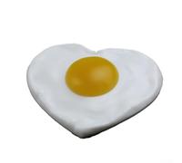 Jotekonoby Realistic Simulated Omelette Dish, Decorative Food Prop for Shop Displays, Bakery or Craft Projects, Non-Edible PVC Model, 10 cm Width(1)