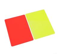 Jotekonoby Red Yellow Cards for Football Referees, Soccer Match Penalty Cards Set, Referee Red Card and Yellow Card Pair, PVC Football Discipline Cards, Compact