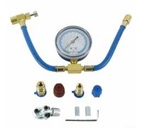 Jotekonoby Refrigerator Charging Hose with Gauge, AC Recharge Kit for R134a, for HVAC Gauge Hose for R12 R22 to R134a Conversion, Puncture Valve for