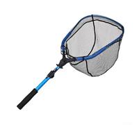 Jotekonoby Retractable Folding Fishing Net 107cm Aluminum Alloy Landing Net for Pond Float with Telescopic Handle, 2-Section, 480g