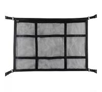 Jotekonoby Roof Having 9 Compartments Heavy Duty Polyester Mesh Organizer with Elastic Cargo Net Pockets Compatible with Car Ceiling Storage for Bag (8055CM)