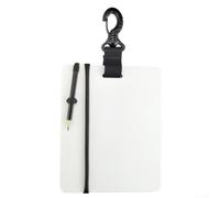 Jotekonoby Scuba Diving Note Writing Slate Pencil Swivel Board with Underwater Clip Wordpad (BLACK)