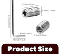 Jotekonoby Self-Tapping Thread Inserts Kit - 10 Pack Stainless Steel Repair Nuts for Metal and Wood with M10 Size - Industrial Fastening Solution for Thread