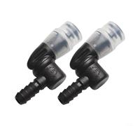 Jotekonoby Silicone Bite Valve Replacement Sheath 2 Pack For Hydration Bladder Bags, 360-Degree Anti-Leak Nozzle For Camping Hiking Running Cycling(Is black)