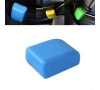Jotekonoby Silicone Seat Belt Buckle Protective Cover Case for Car Interior Safety, Anti Scratch and Dustproof Moulding Trim Accessory Compatible(BLUE)