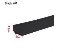 Jotekonoby Silicone Water Barrier Strip for Bathroom - 100/200/300/400cm Flexible Shower Threshold Seal to Contain Water, Curbless Shower Compati(BLACK-400CM)