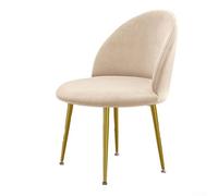 Jotekonoby Silver Fox Velvet Duckbill Chair Cover for Hotel Dining Chairs with High Elasticity, Machine Washable and Water Resistant Fabric Protection(Beige gray)