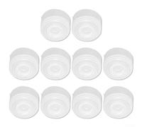 Jotekonoby Snap-On Lids for 5-Gallon Water Bottles, 55mm Diameter, Compatible with Standard Snap Top Jugs, Reusable Plastic Caps for Hot and Cold W(WHITE)