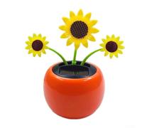 Jotekonoby Solar-Powered Dancing Flower Solar Powered Dancing Bee/Flower/Butterflies Toys(sunflowers)