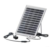Jotekonoby Solar Water Pump Submersible 3W 200L/H with Glass Panel for Garden Ponds Fountains and Waterfalls, Brushless Motor Quiet Operation USB Powered Outdoor Fountain(A)