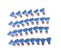 Jotekonoby Sponge Shuttlecocks For Kids, Slow Flight Training Shuttlecock, Nylon Badminton Balls Practice, Indoor Badminton Set Beginners, Plastic(Blue)