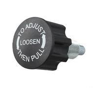 Jotekonoby Spring Button Pull Pin Replacement for Exercise Bike and Gym Equipment, 6.5 cm Total Length with M16 Thread, Steel Iron ABS Construction, Black