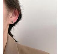 Jotekonoby Square Small Hoop Earrings for Women - Minimalist Elegant Stainless Steel Ear Pendants, Lightweight 5x5 cm Green or White, Fashion Jewelry(green)