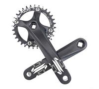 Jotekonoby Square Taper Crankset Chainring, Square Taper MTB Crankset, 104BCD 32T 34T 36T 38T Narrow Wide Tooth, For Mountain Road Bike 32T-38T(Crank+32T)