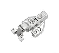 Jotekonoby Stainless Steel Cabinet Door Hinges Soft Close Perforated Furniture Hardware for Kitchen Wardrobe Cupboard Full Half Overlay Inset Installation(A)