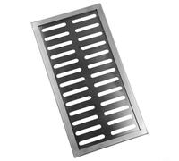Jotekonoby Stainless Steel Drain Grate Cover 200x300mm Heavy Duty Anti-Slip Double Slat Design for Outdoor Patio Garden Walkway Pool Area Drai(200 * 400 * 20 * 2MM)