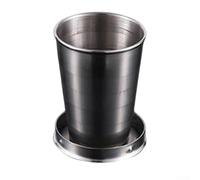 Jotekonoby Stainless Steel Folding Cup for Camping and Outdoor Use, Retractable Portable Travel Mug with Compact Design, 75/150/250ml Telescopic Water Cup for((75 ml) box)