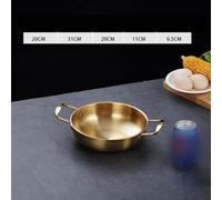 Jotekonoby Stainless Steel Kimchi Pot for Korean Instant Noodles, Double Handle Thickened Hot Pot with Even Heat Distribution, Frosted Brushed Fin(7)