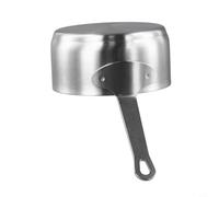 Jotekonoby Stainless Steel Mini Sauce Pan with Hanging Hole, 100ml Small Milk Pot For Warming Milk and Cooking Porridge, Safe on Stoves Cooker(Silver L)