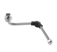 Jotekonoby Steam Tube Steam Wand, Coffee Machine Steam Wand Replacement Parts Fitting Anti-Scorch Rubber Elbow Stainless Steel Steam Tube Steam Wand For EC680 EC685 EC780(1 Hole)
