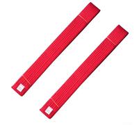 Jotekonoby Taekwondo Colored Ranking Belt Display Set, Cotton Martial Arts Grading Belts 280cm Long for Black Yellow Red White Belt Ranks(Red)