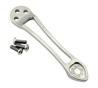 Jotekonoby Titanium Pocket Clip for Spyderco Paramilitary 2 and Endura 4, 6Al-4V Metal Replacement Back Clip with Deep Carry, Stonewash Black Finish(black)