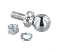 Jotekonoby Trailer Ball Joint 1-7/8 Inch Zinc Alloy for ATV Beach Car and | 47.6mm Towing Ball Head, 2000lb Capacity Silver Metal Part