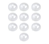 Jotekonoby Transparent Fillable Christmas Baubles 10pcs Set, Plastic DIY Decorative Balls with Removable for Holiday Tree and Wedding Party Decorations(12cm)