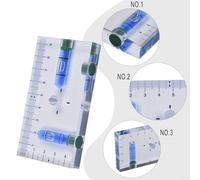 Jotekonoby Transparent Magnetic Level with T-Bubble Design 95mm Two Direction Bubble Level for Metal Surfaces Dual Function Ruler Compact Hands- Use