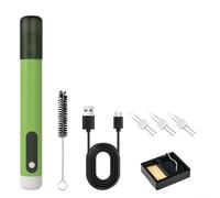 Jotekonoby USB-Cordless Soldering Iron Kit, Rapid-8s Heat-Up Tip, Type-C Power for On-the-Go Jewellery Beading, Wax Melting and DIY Craft Projects(Green)