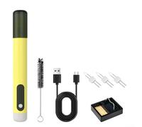 Jotekonoby USB-Cordless Soldering Iron Kit, Rapid-8s Heat-Up Tip, Type-C Power for On-the-Go Jewellery Beading, Wax Melting and DIY Craft Projects(Yellow)