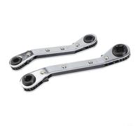 Jotekonoby Vacuum Rated Valve Core Remover Installer Tool Set with Dual Valve Core Repair Wrench, Brass for HVAC Maintenance Kit for R22 R12 R407 R410