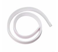 Jotekonoby Water Barrier Strip for Curbless Showers | Silicone Seal Strip for Shower Water Containment | Flexible Floor Level Wet Room Water Dam for Bathroom(White 100cm)