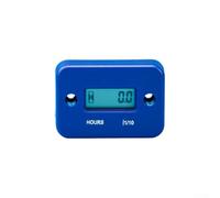 Jotekonoby Waterproof IP68 Engine Timer with Digital LCD Display, 0-9999.9 Hours Maintenance Chronograph for Motorcycle, For ATV, Lawn Mower, Chainsaw and Other En(BLUE)
