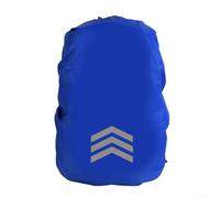 Jotekonoby Waterproof Reflective Backpack Rain Cover, Polyester Rucksack Protector With Secure Fit For Outdoor Cycling Hiking, High Visibility Safety For Low Light Conditions(XL Blue)