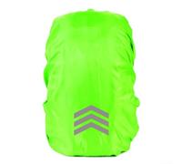 Jotekonoby Waterproof Reflective Backpack Rain Cover, Polyester Rucksack Protector With Secure Fit For Outdoor Cycling Hiking, High Visibility Safety For Low Light Conditions(S GreenA)