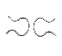 Jotekonoby Window Winder Clips for Fiat, Metal, OEM 4138439 | Metal, Silver, Door Handle Retainer, Crank Regulator, Interior Fixings