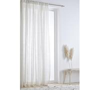 JOTEX Ellen Multifunctional Curtain - Linen Curtain Extra Wide 100% Linen (Pack of 1) - Linen Beige, 250 cm