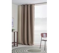 JOTEX Shadow Eyelet Blackout Eyelet Curtain 140 x 250 cm Light Brown
