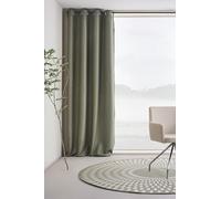 JOTEX Shadow Eyelet Blackout Eyelet Curtains 140 x 220 cm Olive Green (Pack of 1)