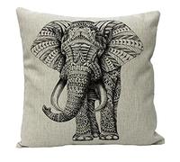 JOTOM Elephant Cushion Covers Couch Throw Pillow Case Throw Pillows Cover for Outdoor Car Home Sofa Decor 45x45cm (Elephant)
