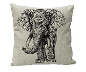 JOTOM Elephant Cushion Covers Couch Throw Pillow Case Throw Pillows Cover for Outdoor Car Home Sofa Decor 45x45cm (Elephant)