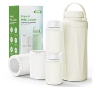 JOTOO Portable Breast Milk Cooler - 24H+ Freshness 360° Chiller for Travel/Office, 650ml BPA-Free Insulated Breastmilk Storage Bottle with Leak-Proof Lid, Hands-Free Pumping Essentials for Moms