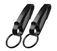 JOTOVO Tactical Stealth Key Ring Holder Special for Police and Fire Agencies Duty Belt, Double Side Quick Release Key Holder with Detachable Keyring (2.25-Inch Max)- 2 PACK
