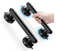 JOTPE Suction Cup Grab Bars for Bathtubs and Showers 2 Pack Suction Grab Bar, Heavy Duty Shower Handle Removable Bath Handrails for Seniors and Elderly, Bathroom Safety Grip No Drilling Waterproof